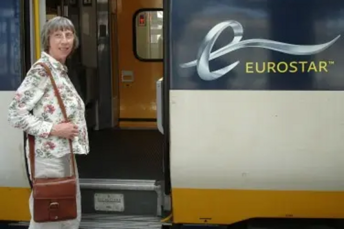 Rosemarie en route to Brussels